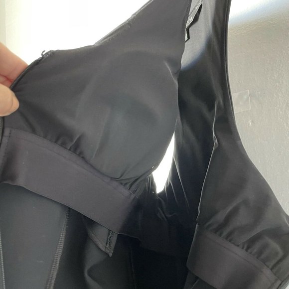 Athleta Athletic Dress Racer Back Built-In Bra Sleeveless Black Women Size 2 - Picture 9 of 11